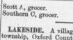 Lakeport description, exhibit, Ontario Gazetteer and Business Directory: 1884-5