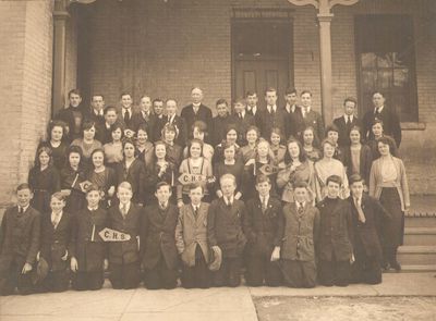 School photograph, Colborne High School, Cramahe Township, ca.1920