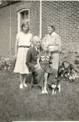 John, Lena, and Gertrude Coffee and Roger Reid, Cramahe Township