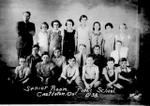 1938 Class photograph of seniors and Mr. J.C. McKague, Castleton School, Cramahe Township