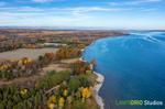 Aerial photograph of Salem Lake Ontario shoreline, Cramahe Township, 2022