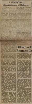Colborne's Conundrum, Jim Bell newspaper clipping,  Cramahe Township