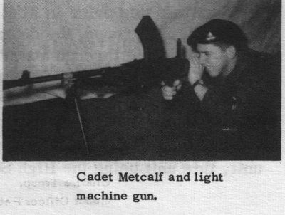 Cadet Metcalf, Colborne Cadet Corps, 1961