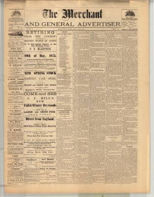 Merchant And General Advertiser (Bowmanville,  ON1869), 9 Jul 1875