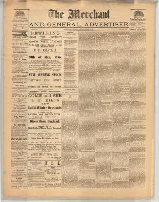 Merchant And General Advertiser (Bowmanville,  ON1869), 6 Aug 1875