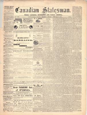 Canadian Statesman (Bowmanville, ON), 13 Feb 1868