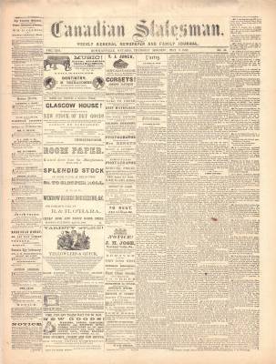 Canadian Statesman (Bowmanville, ON), 7 May 1868