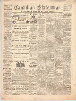 Canadian Statesman (Bowmanville, ON), 9 Jul 1868