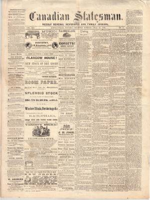 Canadian Statesman (Bowmanville, ON), 16 Jul 1868