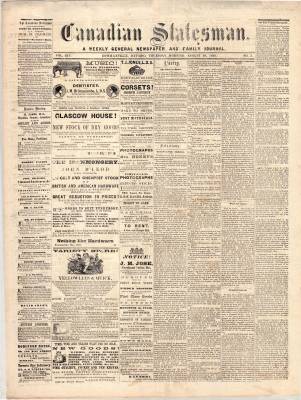 Canadian Statesman (Bowmanville, ON), 20 Aug 1868