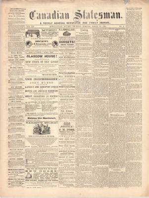 Canadian Statesman (Bowmanville, ON), 27 Aug 1868