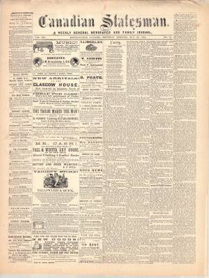 Canadian Statesman (Bowmanville, ON), 22 Oct 1868