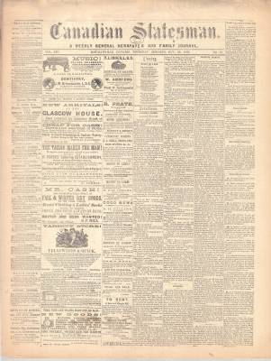 Canadian Statesman (Bowmanville, ON), 29 Oct 1868