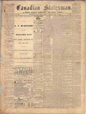 Canadian Statesman (Bowmanville, ON), 17 Dec 1868