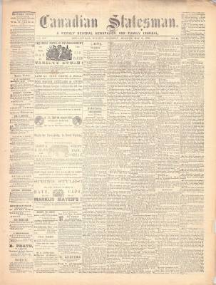 Canadian Statesman (Bowmanville, ON), 6 May 1869