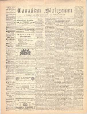 Canadian Statesman (Bowmanville, ON), 13 May 1869