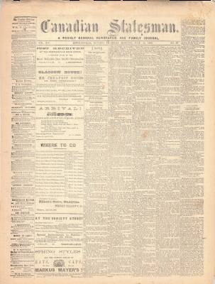 Canadian Statesman (Bowmanville, ON), 15 Jul 1869