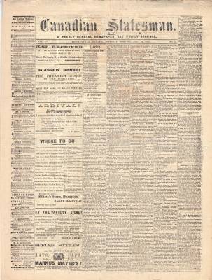 Canadian Statesman (Bowmanville, ON), 12 Aug 1869