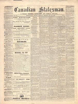 Canadian Statesman (Bowmanville, ON), 26 Aug 1869