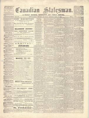 Canadian Statesman (Bowmanville, ON), 2 Sep 1869