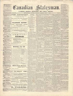 Canadian Statesman (Bowmanville, ON), 9 Sep 1869