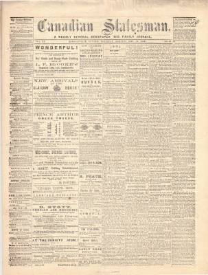 Canadian Statesman (Bowmanville, ON), 11 Nov 1869