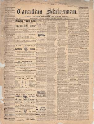 Canadian Statesman (Bowmanville, ON), 6 Jan 1870