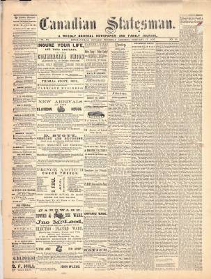 Canadian Statesman (Bowmanville, ON), 17 Feb 1870