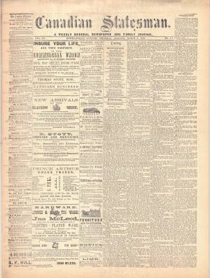 Canadian Statesman (Bowmanville, ON), 3 Mar 1870