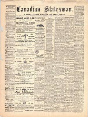 Canadian Statesman (Bowmanville, ON), 7 Apr 1870