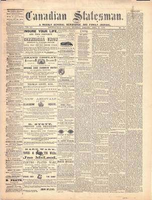 Canadian Statesman (Bowmanville, ON), 21 Apr 1870