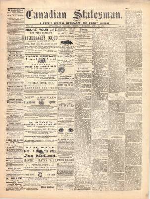 Canadian Statesman (Bowmanville, ON), 28 Apr 1870