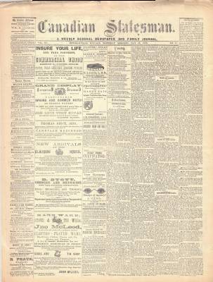 Canadian Statesman (Bowmanville, ON), 12 May 1870