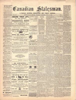 Canadian Statesman (Bowmanville, ON), 7 Jul 1870