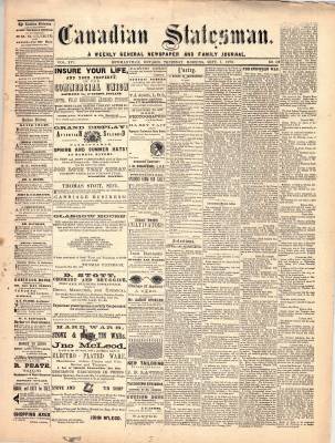 Canadian Statesman (Bowmanville, ON), 1 Sep 1870