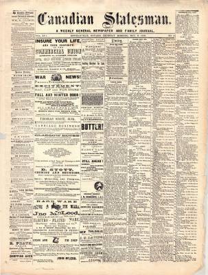 Canadian Statesman (Bowmanville, ON), 3 Nov 1870