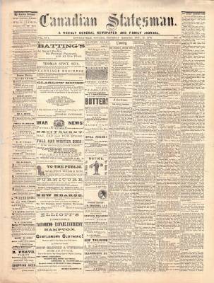 Canadian Statesman (Bowmanville, ON), 17 Nov 1870