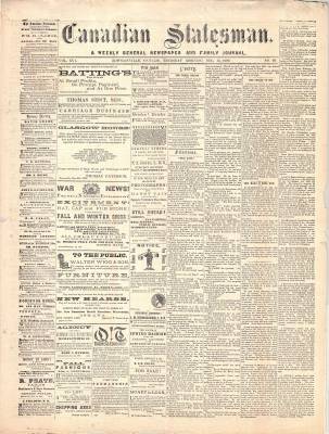 Canadian Statesman (Bowmanville, ON), 15 Dec 1870