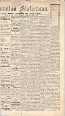 Canadian Statesman (Bowmanville, ON), 9 Mar 1871