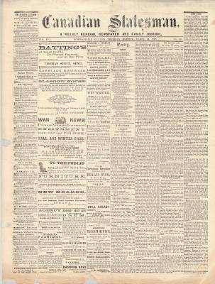 Canadian Statesman (Bowmanville, ON), 16 Mar 1871