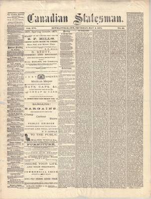 Canadian Statesman (Bowmanville, ON), 4 May 1871