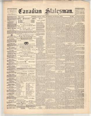 Canadian Statesman (Bowmanville, ON), 14 Mar 1872