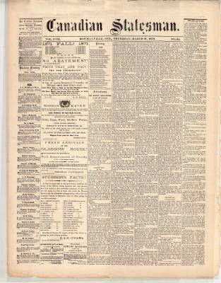 Canadian Statesman (Bowmanville, ON), 21 Mar 1872