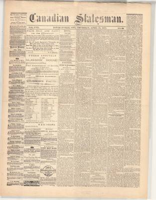 Canadian Statesman (Bowmanville, ON), 25 Apr 1872