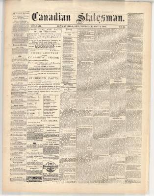 Canadian Statesman (Bowmanville, ON), 2 May 1872