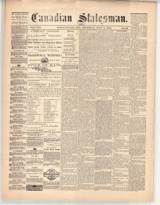 Canadian Statesman (Bowmanville, ON), 4 Jul 1872