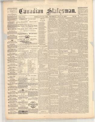 Canadian Statesman (Bowmanville, ON), 11 Jul 1872