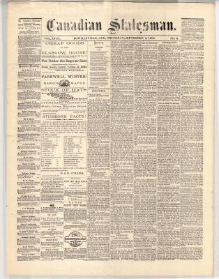 Canadian Statesman (Bowmanville, ON), 5 Sep 1872