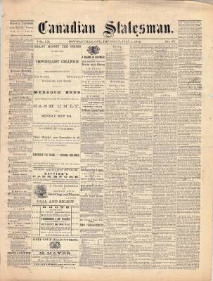 Canadian Statesman (Bowmanville, ON), 1 Jul 1875