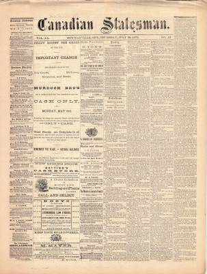 Canadian Statesman (Bowmanville, ON), 29 Jul 1875